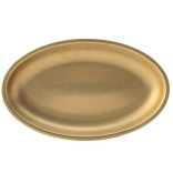 Lėkštė ovali metalinė Artemis gold 30x18 cm