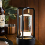 Lempa LED CUBA juoda 17,5 cm