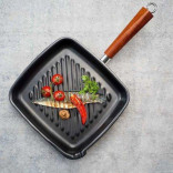Keptuvė su medine rankena GRILL AUTHENTIC 28x26 cm