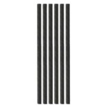 Šiaudeliai juodi iš cukranendrių 6x197 mm ( 225 vnt. )