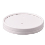 Dangteliai popieriniai balti 9,7 cm 470 ml indeliui ( 25 vnt. )