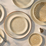 Lėkštė Crackle Taupe 25,25 cm
