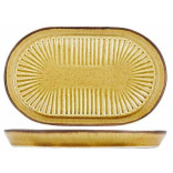 Lėkštė ovali SOLAS MUSTARD 19x12,5 cm