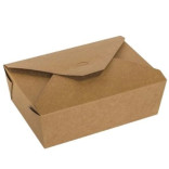 Dėžutės popierinės rudos 11x9x6 cm 600 ml ( 40 vnt. )