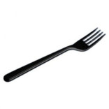 Šakutės daugkartinės juodos, atskirai įpakuotos 18,5 cm ( 50 vnt. )