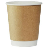 Puodeliai popieriniai KRAFT 300 ml ( 12oz ) ( 20 vnt. ) 90 mm
