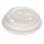 Dangteliai puodeliams popieriniai balti 90 mm (50 vnt.)