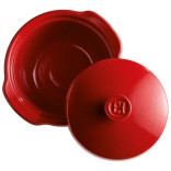 Puodas raudonas su dangčiu 2 l