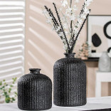 Vaza-butelis juoda DAROCA 23 cm