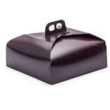 Dėžė tortui kartoninė ruda 27x27x7 cm ( 25 vnt. )