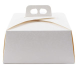 Dėžė tortui kartoninė balta 25x25x12 cm ( 10 vnt. )