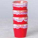 Puodelis be rankenos GRESPRESSO Red 90 ml