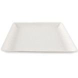 Lėkštės vienkartinės iš cukranendrių keturkampės 22 cm (50 vnt)