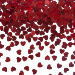 Konfeti ŠIRDELĖS, blizgančios ( 15g )