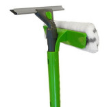 Šepetys langų plovimui su kotu, mikropluošto medžiaga