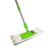 Grindų šepetys su kotu ir dangalu iš mikropluošto 60 cm