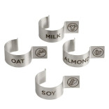 Žymekliai metaliniai pieno buteliams ( 4 vnt. )