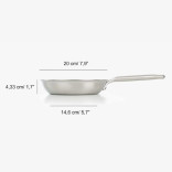 Keptuvė neprideganti SAMOA INOX indukcinė 20 cm