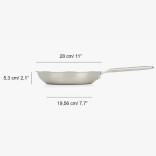 Keptuvė neprideganti SAMOA INOX indukcinė 28 cm