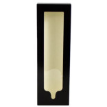 Dėžutės su dangteliais ir langeliais, juodos 30x9,5 cm ( 50 vnt. )