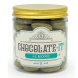 Migdolai karamelizuoti baltame šokolade su matcha 150 g