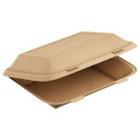 Dėžutės maisto išsinešimui rudos 600 ml 16x11x6 cm ( 20 vnt )
