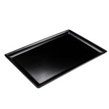 Padėklas melamino juodas 30x20x2 cm