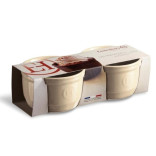 Dubenėliai kreminės spalvos ( 2 vnt. ) 10,5x6 cm 250 ml