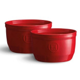 Dubenėliai raudoni ( 2 vnt. ) 10,5x6 cm 250 ml