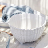 Dubenėlis ant kojelių APARTE baltas 14 cm