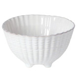 Dubenėlis ant kojelių APARTE baltas 20 cm