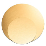 Padėklai kartoniniai aukso splavos apvalūs 16 cm ( 100 vnt. )