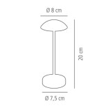 Stalo lempa balta ALVA