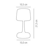 Stalo lempa SOHO blizgi 10.5x10.5x21.5 cm