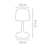 Stalo lempa juoda SOHO 10.5x10.5x21.5 cm