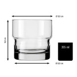 Stiklinė viskiui NEWTON 355 ml