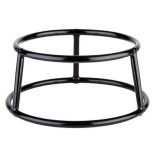 Stovas metalinis MULTI ROUND juodas 15.5x18x10 cm