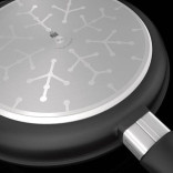 Keptuvė indukcinė su plastikine rankena AMT 26/5 cm