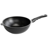 Keptuvė indukcinė su plastikine rankena AMT WOK 28/11 cm