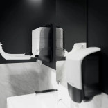 Laikiklis lapiniam, popieriniam rankšluosčiui, baltas, S KATRIN