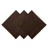 Servetėlės dvisluoksnės rudos 20x20 cm 100 vnt