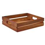 Dėžė medinė, ruda GN 1/2