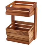 Stovas medinis, dviejų dalių GN 1/2