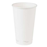 Puodeliai popieriniai balti 590 ml (50 vnt.)