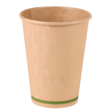 Puodeliai popieriniai rudi 230 ml (50 vnt.)