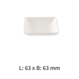 Indeliai šaltiems užkandžiams, cukranendrių, kvadratiniai 6,3 cm (50 vnt.)