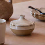 Dubenėlis su dangteliu MARRAKESH Sable Blan 12 cm