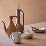 Dubenėlis su dangteliu MARRAKESH Sable Blan 12 cm