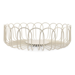 Krepšys metalinis FLORES GREY 26,5x7,5 cm