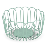 Krepšys metalinis FLORES GREEN 19x10 cm